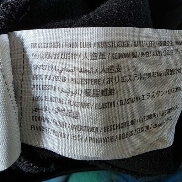 Abercrombie & Fitch Skinny high rise‎ black sz 29/8 curve love Vegan Leather Y2K - Picture 10 of 10